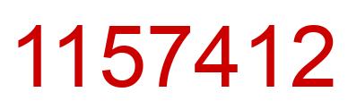 Number 1157412 red image