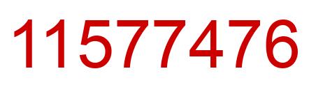 Número 11577476 imagen rojo