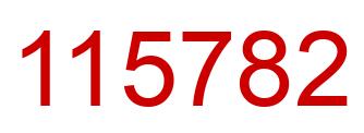 Número 115782 imagen rojo
