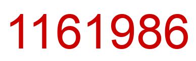 Number 1161986 red image