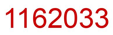 Número 1162033 imagen rojo