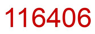 Número 116406 imagen rojo