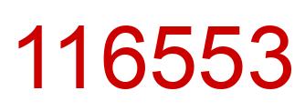 Número 116553 imagen rojo