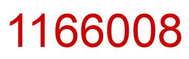 Number 1166008 red image
