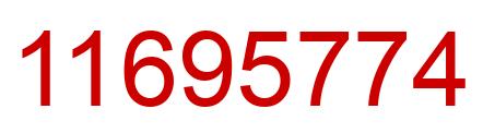 Número 11695774 imagen rojo