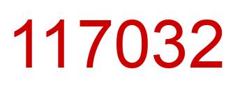 Número 117032 imagen rojo