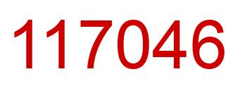 Número 117046 imagen rojo