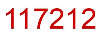 Número 117212 imagen rojo