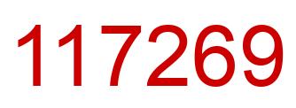 Número 117269 imagen rojo