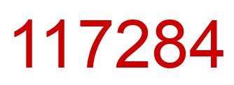 Número 117284 imagen rojo