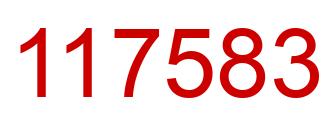 Número 117583 imagen rojo
