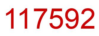 Número 117592 imagen rojo