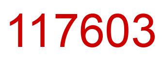 Número 117603 imagen rojo