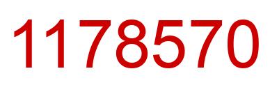 Number 1178570 red image