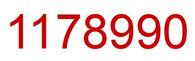 Número 1178990 imagen rojo