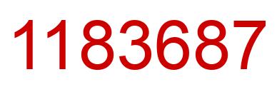 Número 1183687 imagen rojo