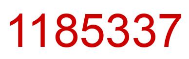 Número 1185337 imagen rojo