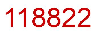 Number 118822 red image