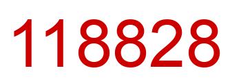 Número 118828 imagen rojo