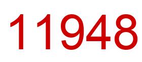 Number 11948 red image