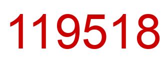 Número 119518 imagen rojo