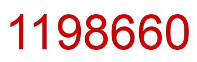 Número 1198660 imagen rojo