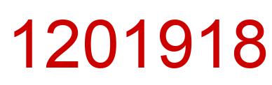 Number 1201918 red image