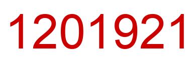 Number 1201921 red image