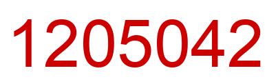 Número 1205042 imagen rojo
