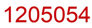 Número 1205054 imagen rojo