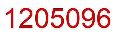 Number 1205096 red image
