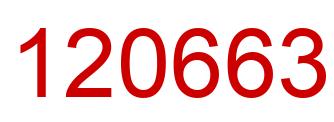 Número 120663 imagen rojo