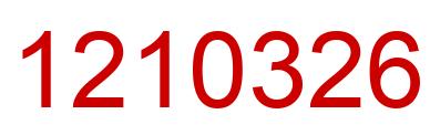 Number 1210326 red image