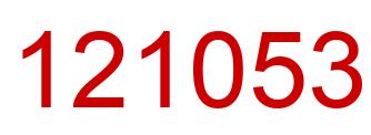Number 121053 red image