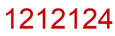Número 1212124 imagen rojo