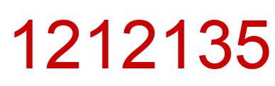 Number 1212135 red image