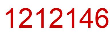 Number 1212146 red image