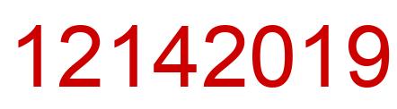 Número 12142019 imagen rojo
