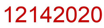 Número 12142020 imagen rojo