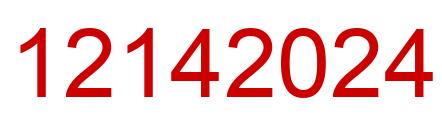 Number 12142024 red image