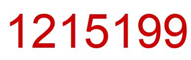 Número 1215199 imagen rojo