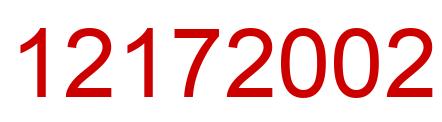 Number 12172002 red image