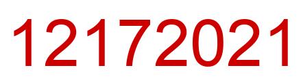 Number 12172021 red image