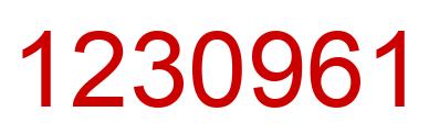 Número 1230961 imagen rojo
