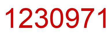 Número 1230971 imagen rojo