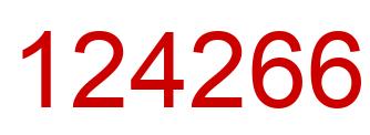 Number 124266 red image