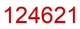 Number 124621 red image