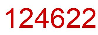 Number 124622 red image