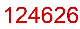 Número 124626 imagen rojo