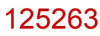 Número 125263 imagen rojo